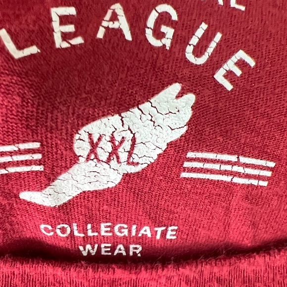 Red Long Sleeve Men's Tee - Picture 2 of 5